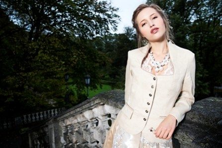 Damenblazer Verena Leinen beige AlpenHerz