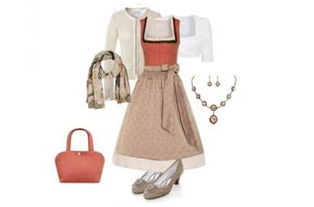 Dirndl-Style Orangenblüte