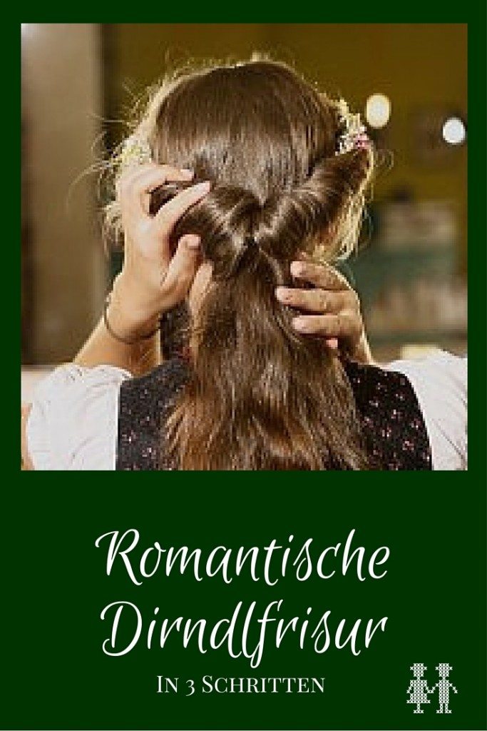 romantische Dirndlfrisur in 3 Schritten
