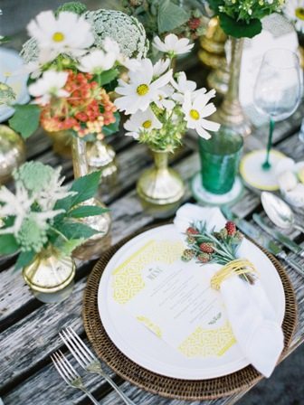 Leben Liebe eine Trachtenhochzeit Tischdekoration