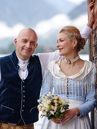 Trachtenhochzeit Tegernsee Brautpaar