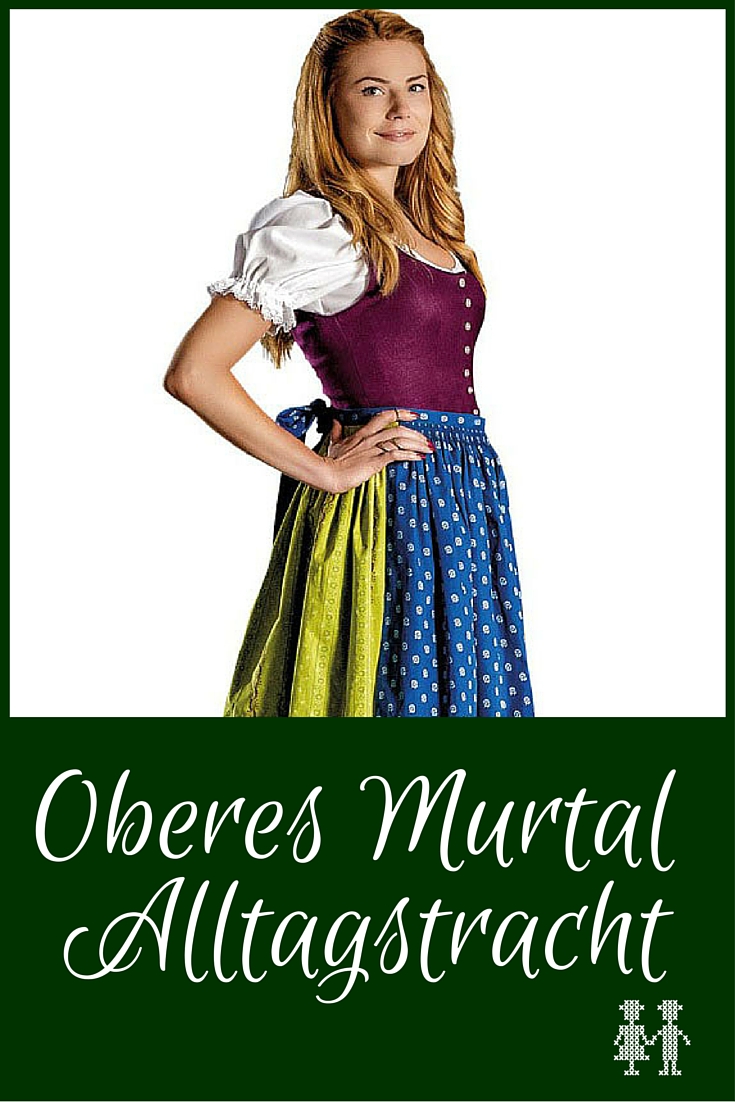 Die Oberes Murtal Alltagstracht ist eine bunte steirische Tracht aus Leinen und Baumwolle.