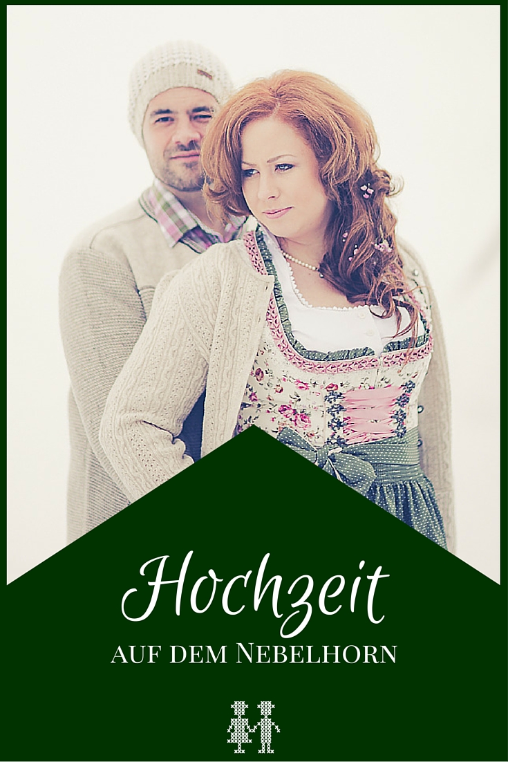 Wundervolle Bilder einer Trachtenhochzeit auf dem Nebelhorn. So stimmig und romantisch kann eine Hochzeit im Dirndl sein.