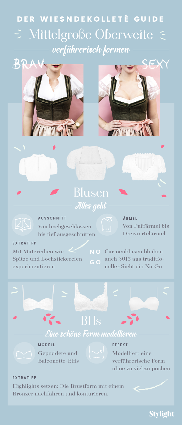 Der Dirndl-Dekolleté Guide für mittelgroße Oberweiten
