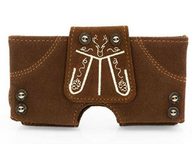 Lederhose für das Handy