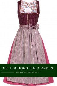 Dirndl Julia Trentini - die 3 schönsten Festdirndl für die Ballsaison 2017