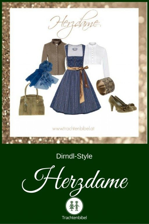 Ein toller Style in Blau und Bronze zum Nachshoppen für die Herzdame..