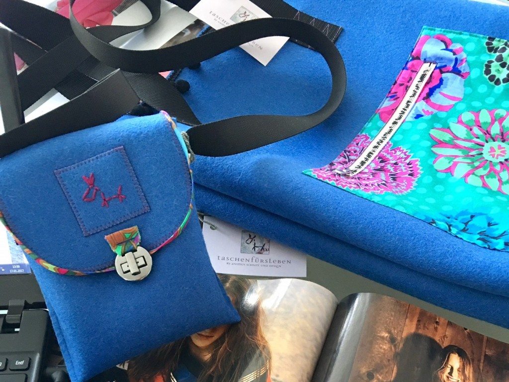 Shopper und Umhängetasche Joy aus 100% Wollfilz