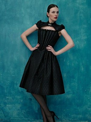 Sonja Fellner Dirndl Cocktailkleid kleines Schwarzes