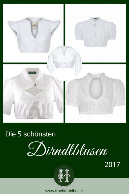 Unterm Dirndl fast unverzichtbar! Wir stellen die 5 schönsten Dirndlblusen 2017 vor. Interessante, neue Modelle in jeder Preisklasse.