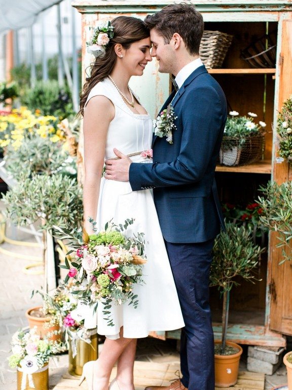 Styled Shooting Tian Van Tastique Brautdirndl Kurz