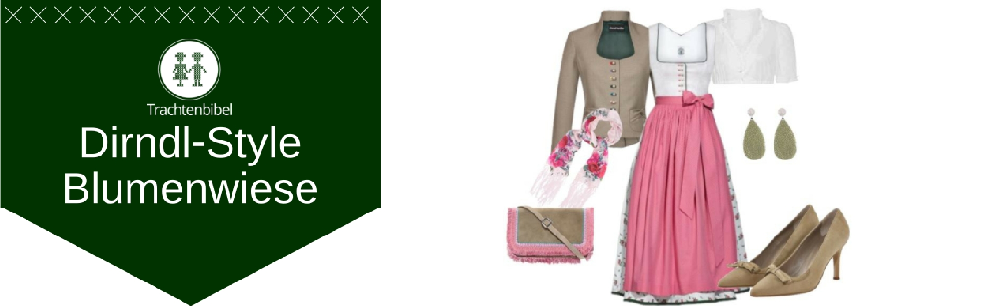 Blumenwiese Dirndl Outfit