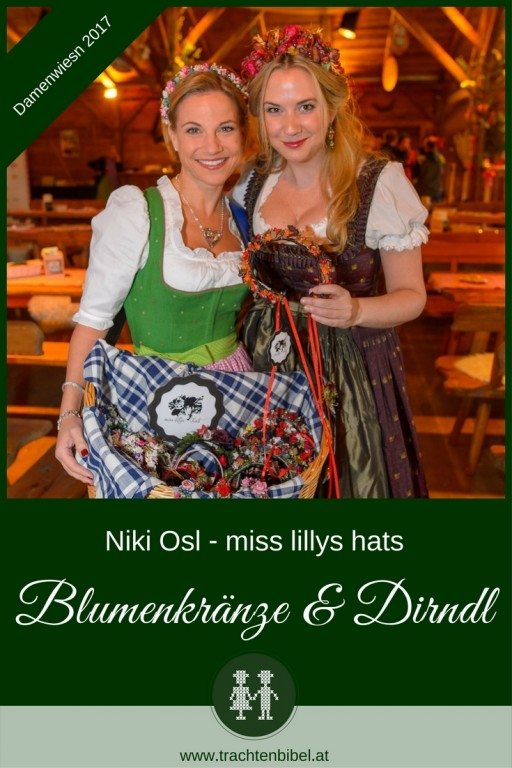 Niki Osl designed wunderschöne Blumenkränze, die perfekt zum Dirndl passen. Ein Haarschmuck, der jedes Outfit vollendet.