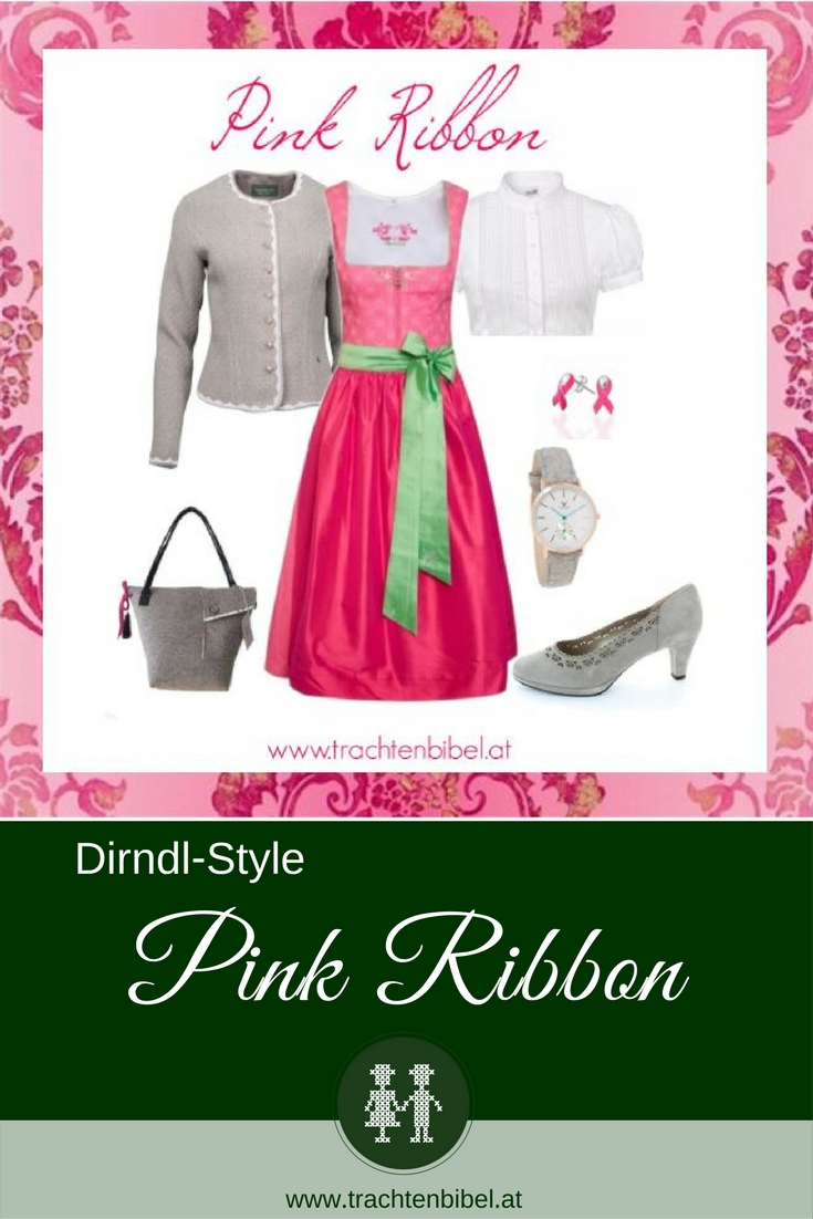 Ein Styling zum offiziellen Wiener Wiesn Dirndl 2017. Bei jedem Verkauf geht eine Spende an die Pink Ribbon Aktion.