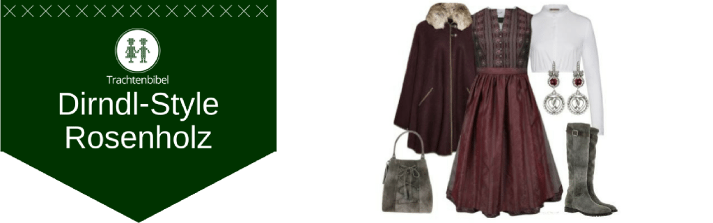 Rosenholz Dirndl Outfit