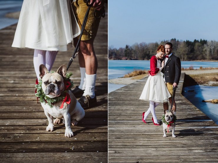 Trachtenhochzeit Im Winter Ringträger Braut Bräutigam