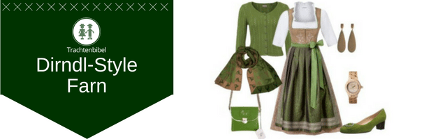 Farn Dirndl Outfit
