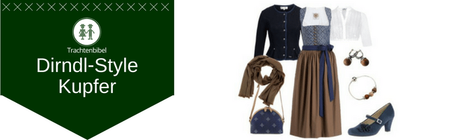 Dirndl Outfit Kupfer