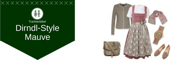 Mauve Dirndl Outfit