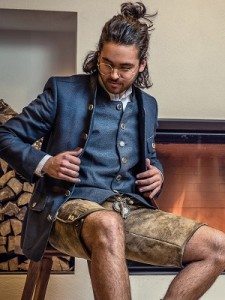 El Picaflor Janker und Weste in Blau