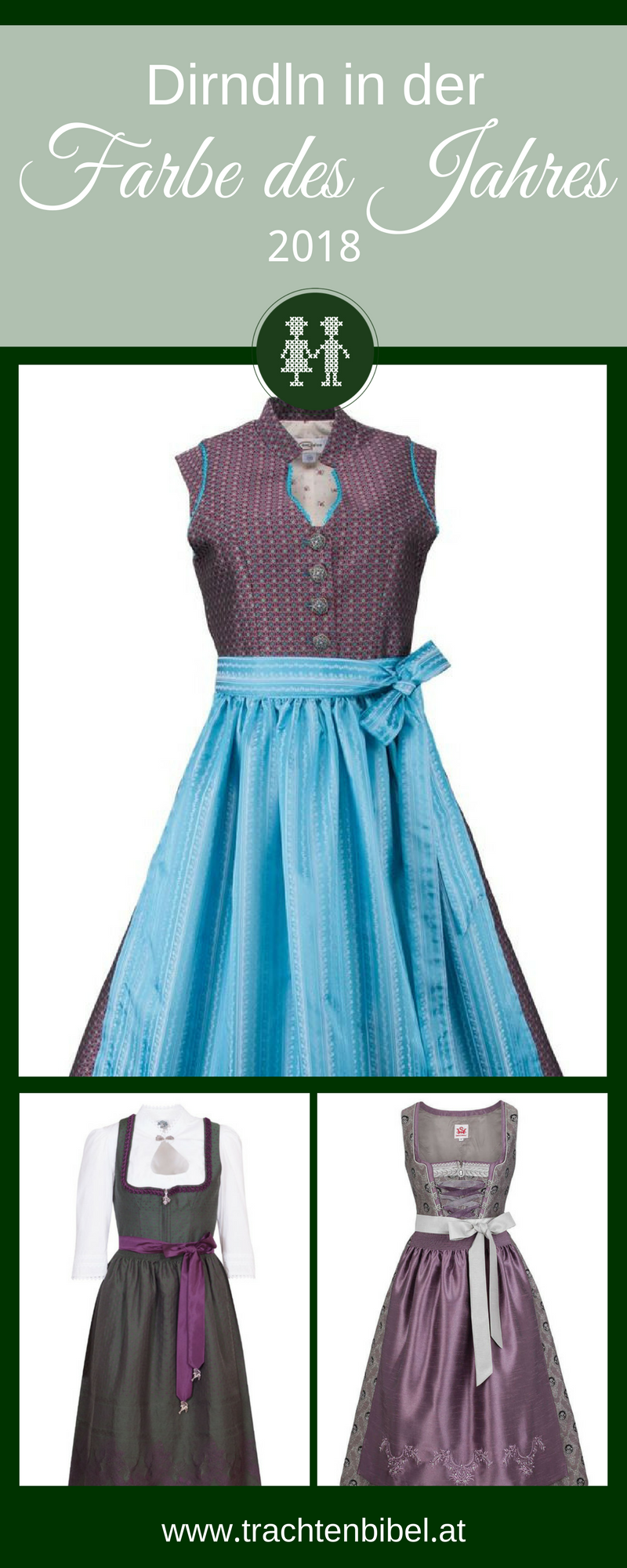 Ultraviolett heißt die Farbe des Jahres 2018. Auch beim Dirndl oder bei Trachtenaccessoires sieht sie perfekt aus! Hier Tipps und Vorschläge finden! #dirndlstyle #trachtenstyling