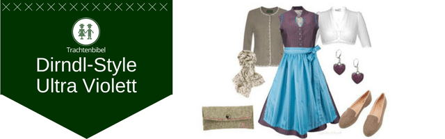 Ultra Violett Dirndl Outfit