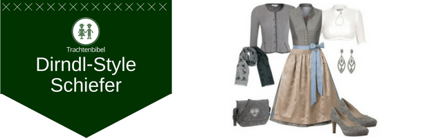 Schiefer Dirndl Outfit
