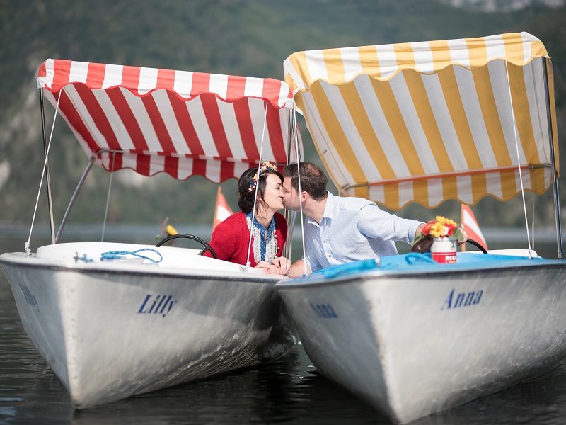 Verlobung Traunsee Boote