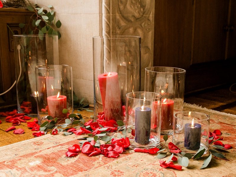 Dekoration Verlobung im Jagdschloss