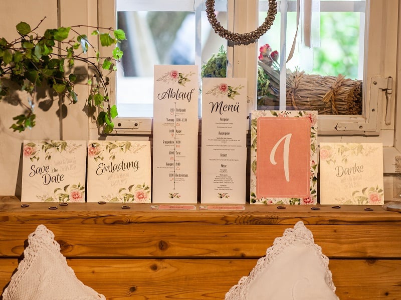 Papeterie Trachtenhochzeit