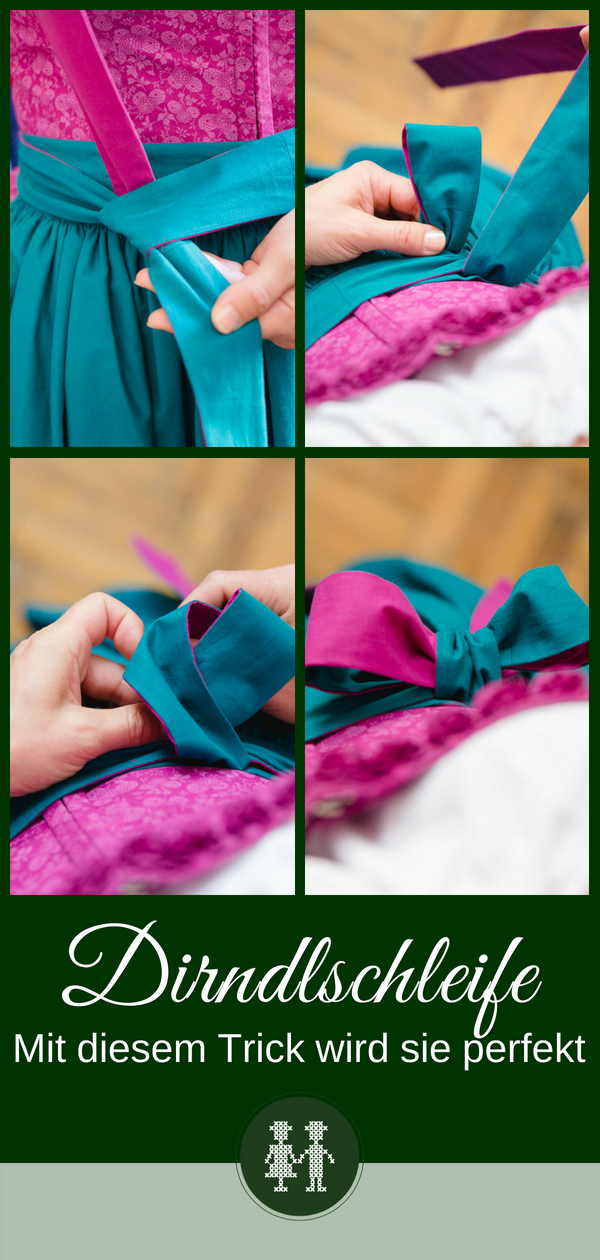 Anleitung Dirndlschleife binden