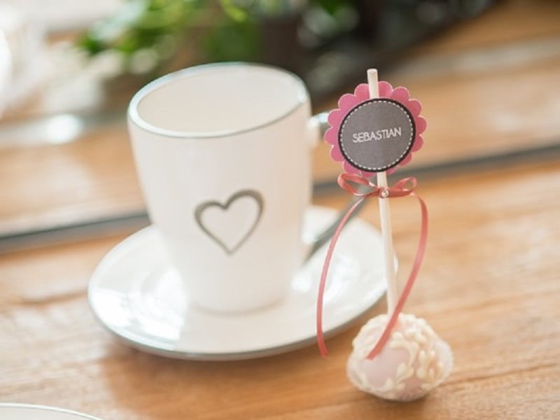 Cake Pop als Namensschild