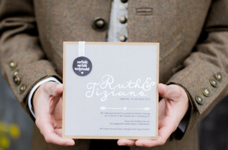 Einladung Trachtenhochzeit Papeterie