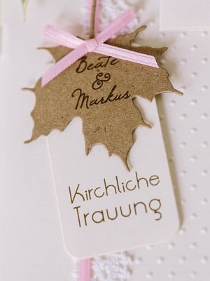 Kirchenheft Trachtenhochzeit