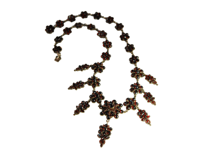 Trachtenschmuck Halsbandaffaire Kette Granat