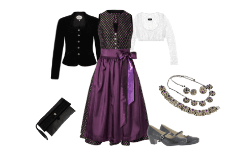 Dirndlstyle Purple Night