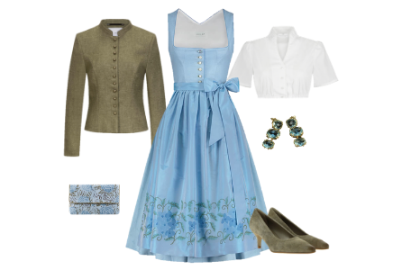 Dirndl-Style Blue Love
